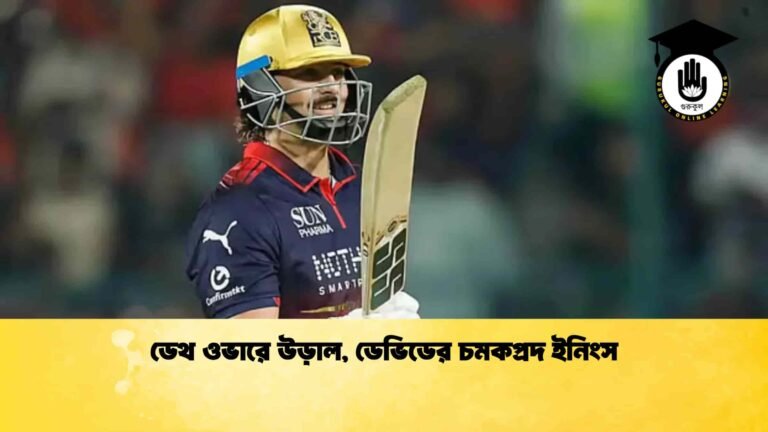 ডেথ ওভারে উড়াল, ডেভিডের চমকপ্রদ ইনিংস