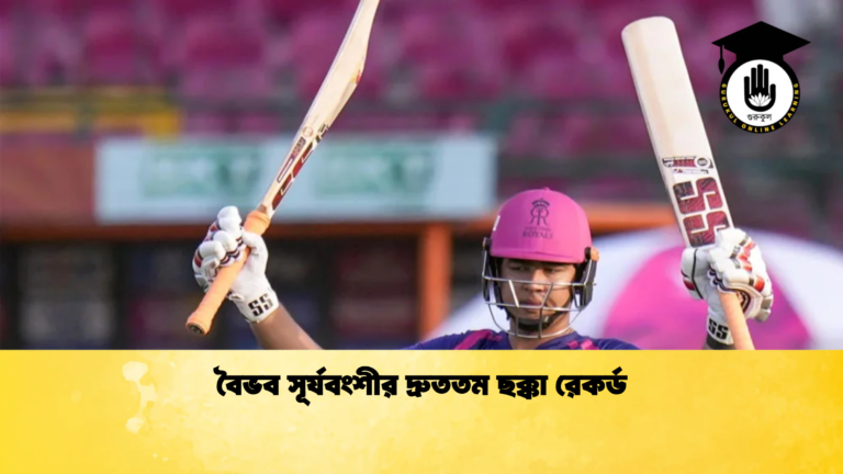 বৈভব সূর্যবংশীর দ্রুততম ছক্কা রেকর্ড Cricket Gurukul [ ক্রিকেট গুরুকুল ] GOLN